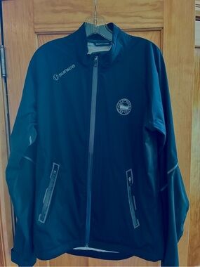 Sunice Men's Black Golf Rain Jacket
